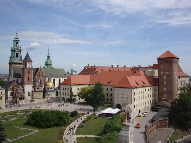 Widok na Wawel w Krakowie